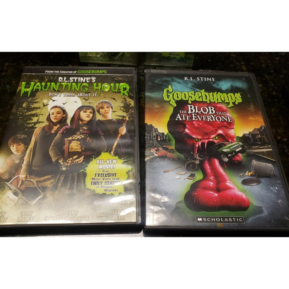 💜$5💜R.L Stine Goosebumps & Haunting Hour - 2 DVD's Bundle